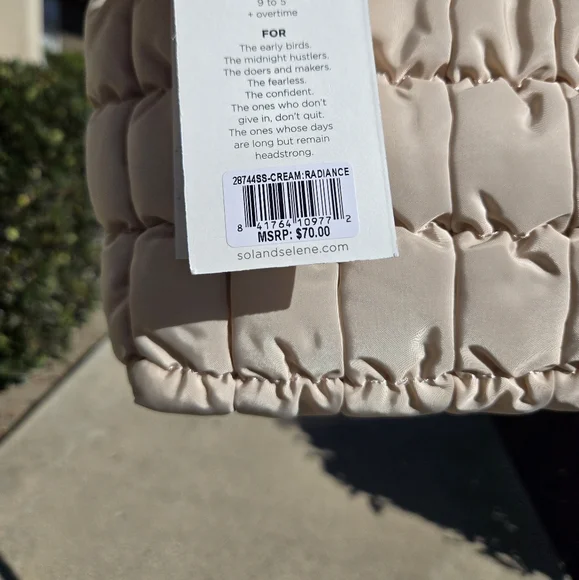 Sol and Selene Radiance Quilted Puffer Nylon Crossbody Bag - Picture 7 of 7